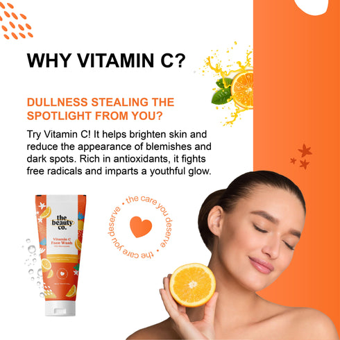 the beauty co Vitamin C Face Wash With Niacinamide For Skin Brightening